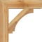 Ekena Millwork Imperial Block Rough Sawn Bracket w/ Offset Brace, Western Red Cedar, 8"W x 30"D x 30"H BKT0806X30X30IMP05RWR - alternate 3